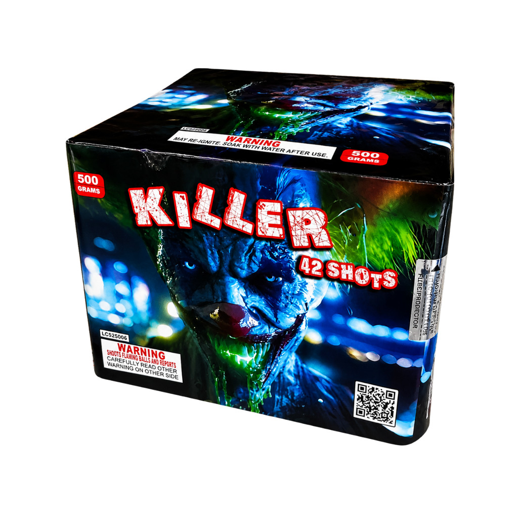 42 shot killer 500 gram cake by Brotherhood fireworks