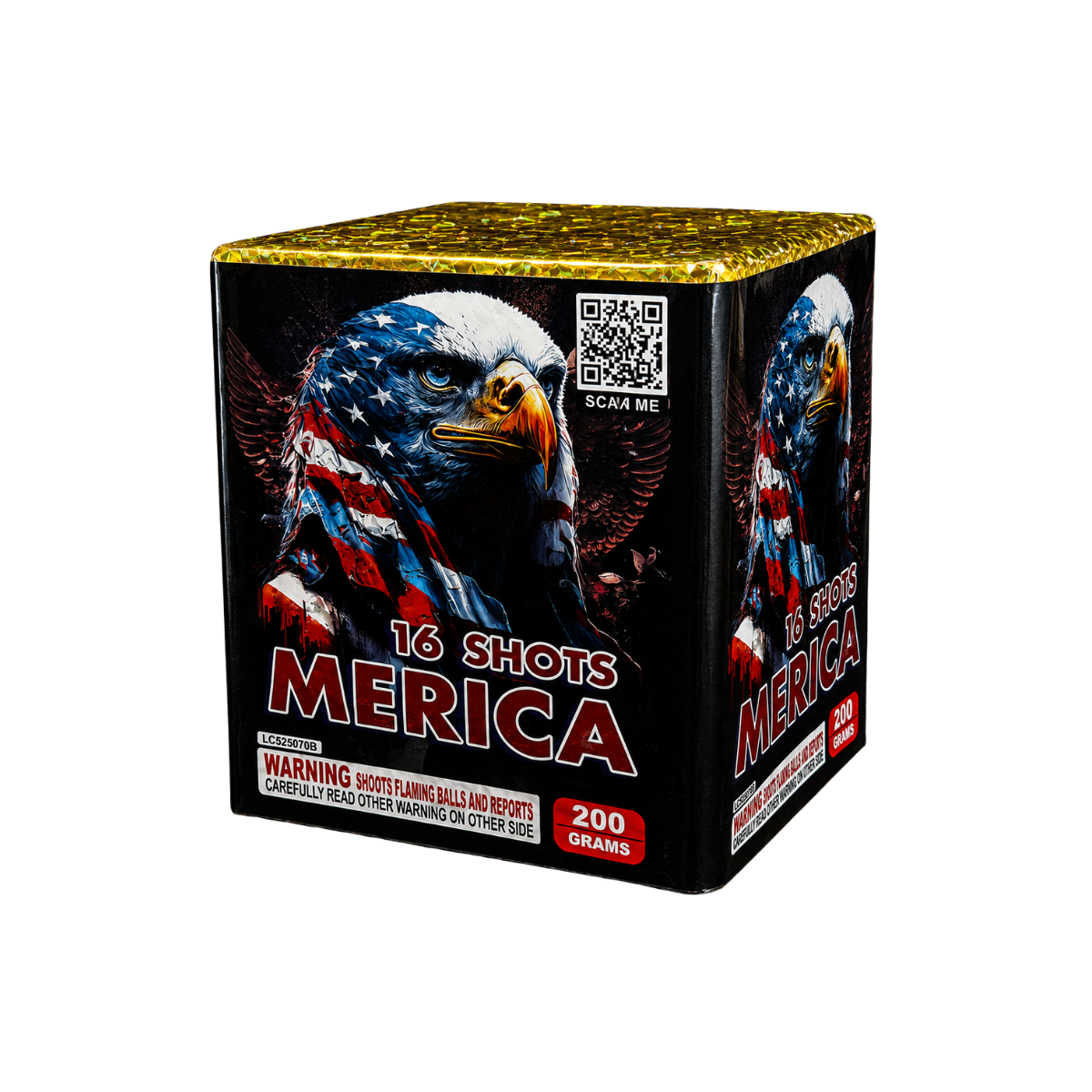 Great tall 16 shot 200 gram cake. That packs a big punch!&nbsp;