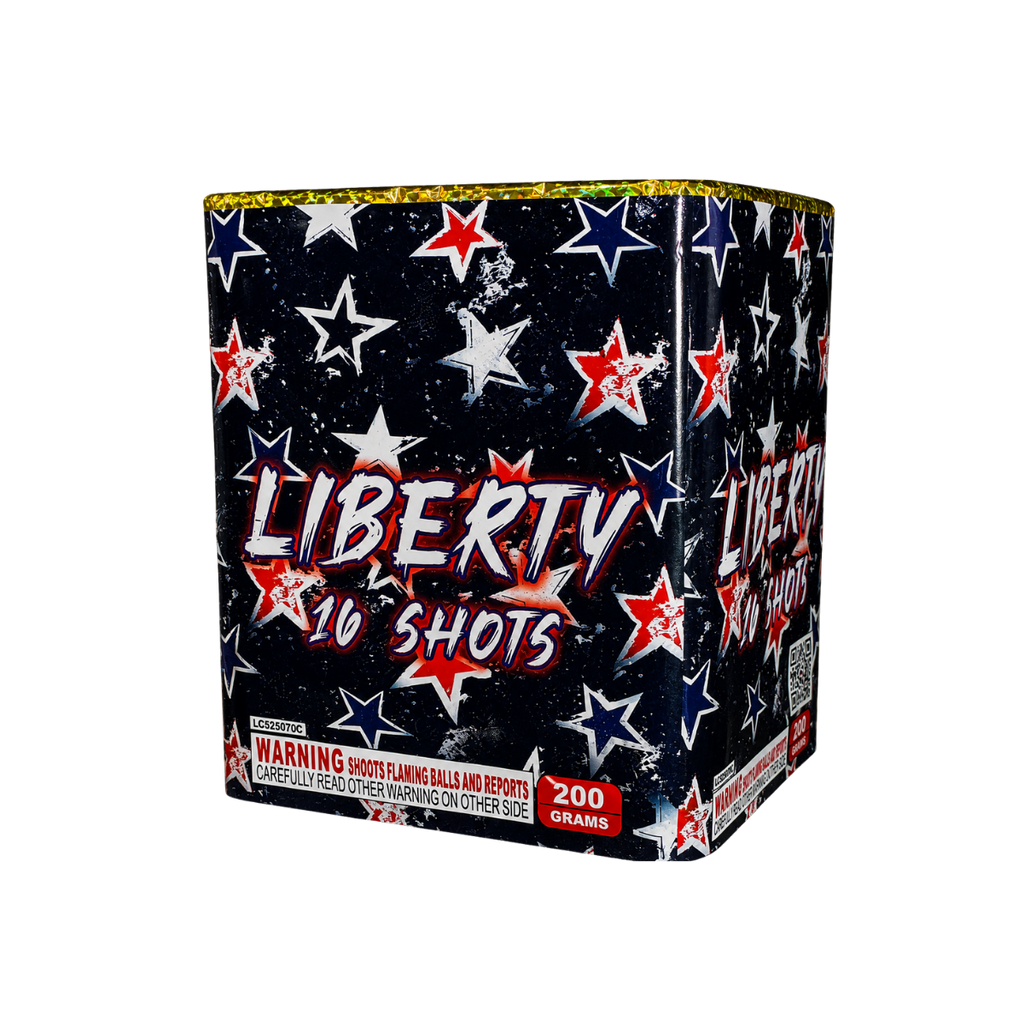Great tall 16 shot 200 gram cake. That packs a big punch!&nbsp;