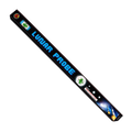 A long black cylindrical package or tube labeled 'LUNAR PROBE' in bright blue text, shown diagonally on a plain white background. The package includes small colorful graphics, including a green alien-like figure and space-themed artwork.