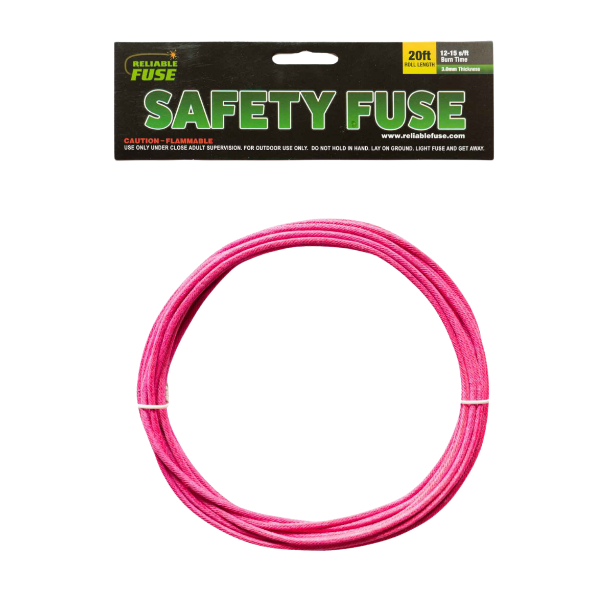 3.0mm safety fuse: 12-15(s/f)-20 Feet