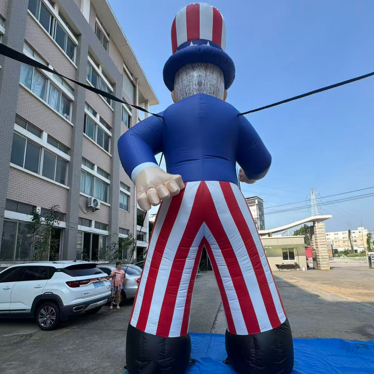 20ft Uncle Sam Inflatable Advertising Display with Blower