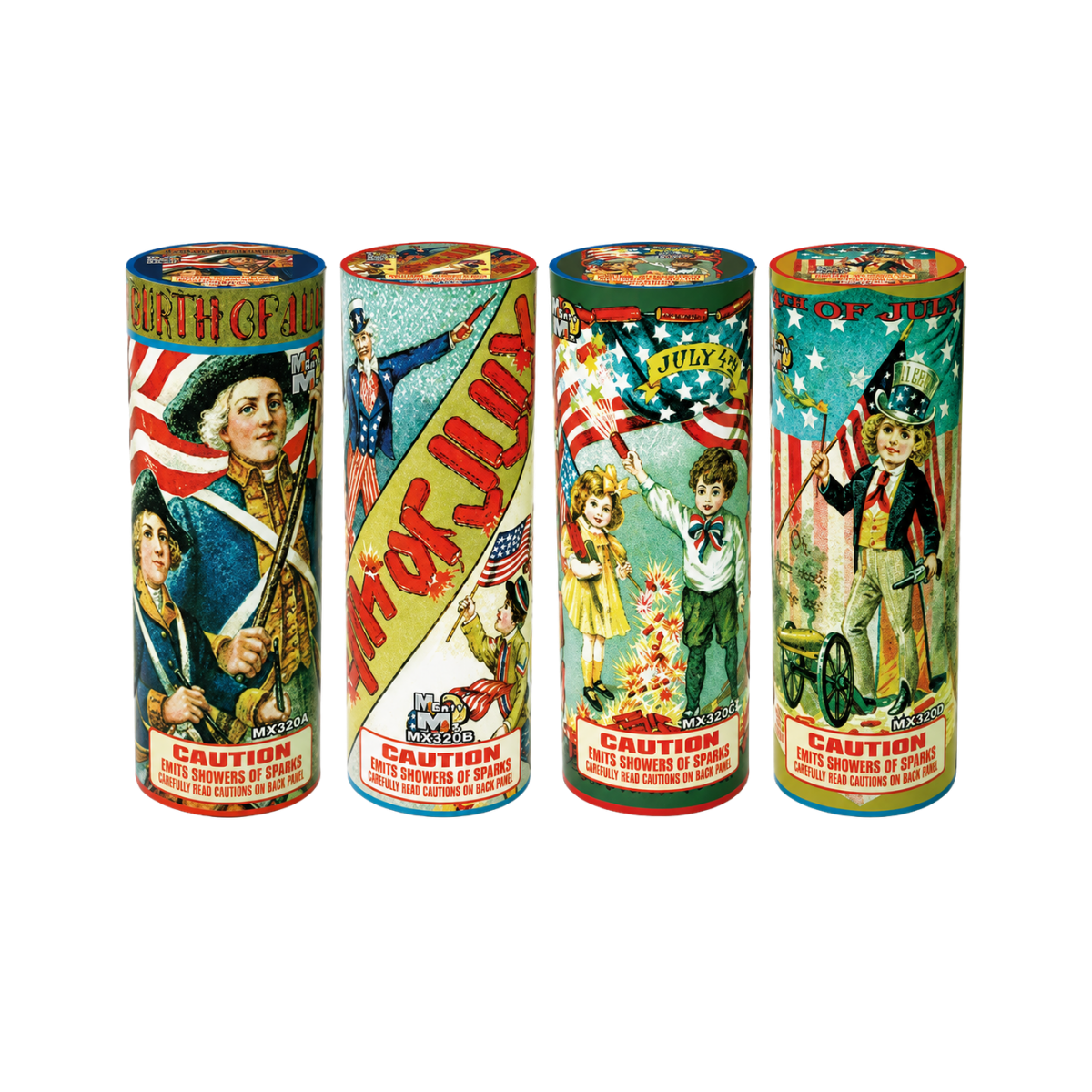 Old American Fountain 4 Pack